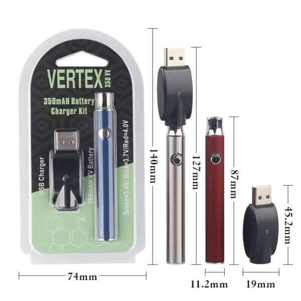 Cbd 350mah Battery Charger Kit Preheat Battery Voltage Adjustable Detail7