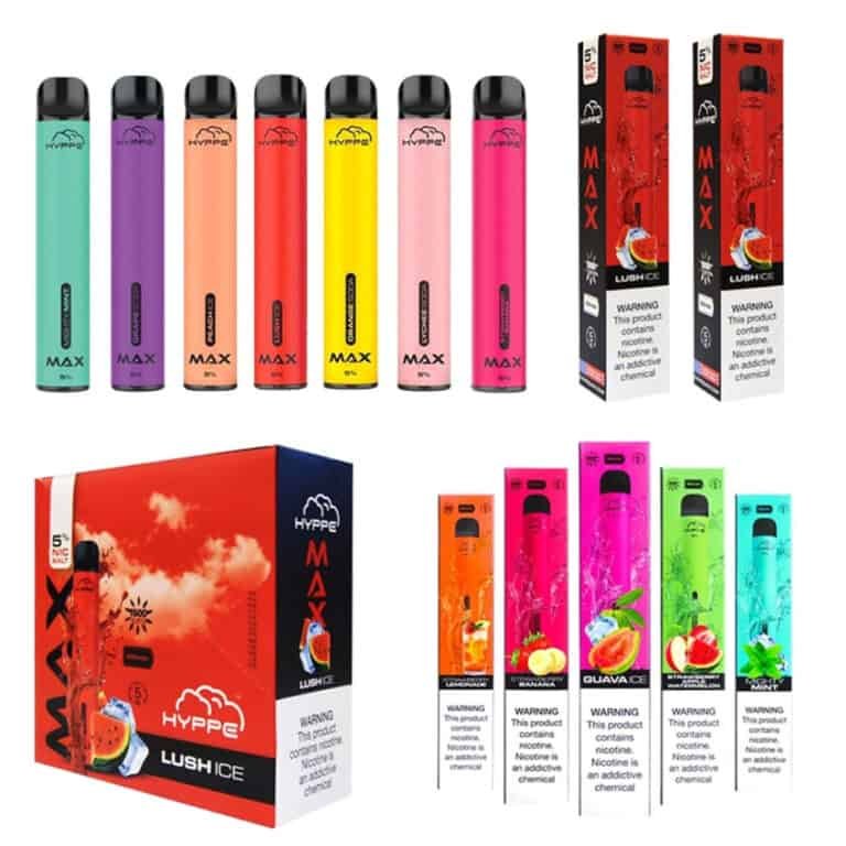 Hyppe Max OEM Supported, 1500 Puffs Disposable Vapes 5.0ml NicSalt