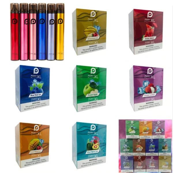 Posh Plus Xl Oem Supported, 1500 Puffs Disposable Vapes 5.0ml Nic Salt Multi Flavors Detail9